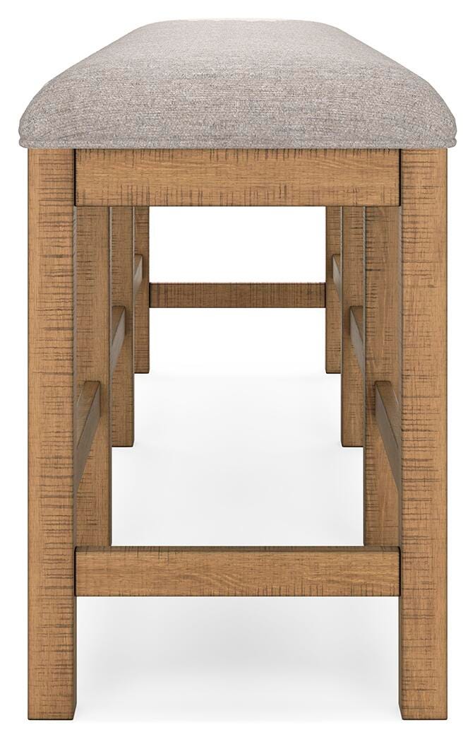 Havonplane Brown Counter Height Extension Dining Table 4 Barstools and Bench from Ashley - Luna Furniture