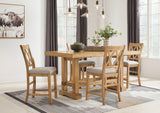 Havonplane Counter Height Dining Table and 8 Barstools in Brown from Ashley - Luna Furniture