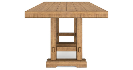 Havonplane Counter Height Dining Table and 4 Barstools and Bench with Storage in Brown from Ashley Furniture - Luna Furniture