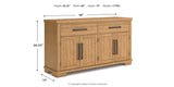 Havonplane Counter Height Dining Table and 6 Barstools with Storage in Brown from Ashley - Luna Furniture
