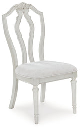 Montelaine Antique White Extension Dining Table and 4 Chairs from Ashley - Luna Furniture