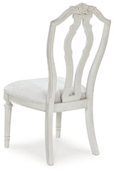 Montelaine Antique White Extension Dining Table and 4 Chairs from Ashley - Luna Furniture