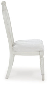 Montelaine Antique White Extension Dining Table and 4 Chairs from Ashley - Luna Furniture