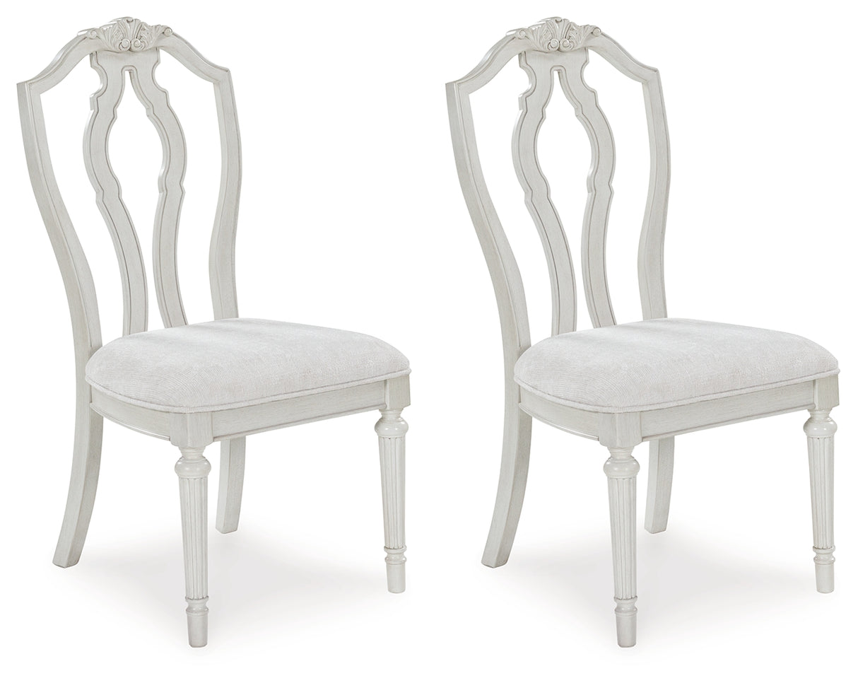 Montelaine Antique White Dining Chair, Set of 2 from Ashley - Luna Furniture