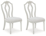 Montelaine Antique White Dining Chair, Set of 2 from Ashley - Luna Furniture