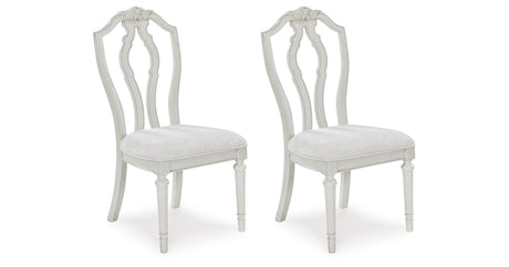 Montelaine Antique White Dining Chair, Set of 2 from Ashley - Luna Furniture