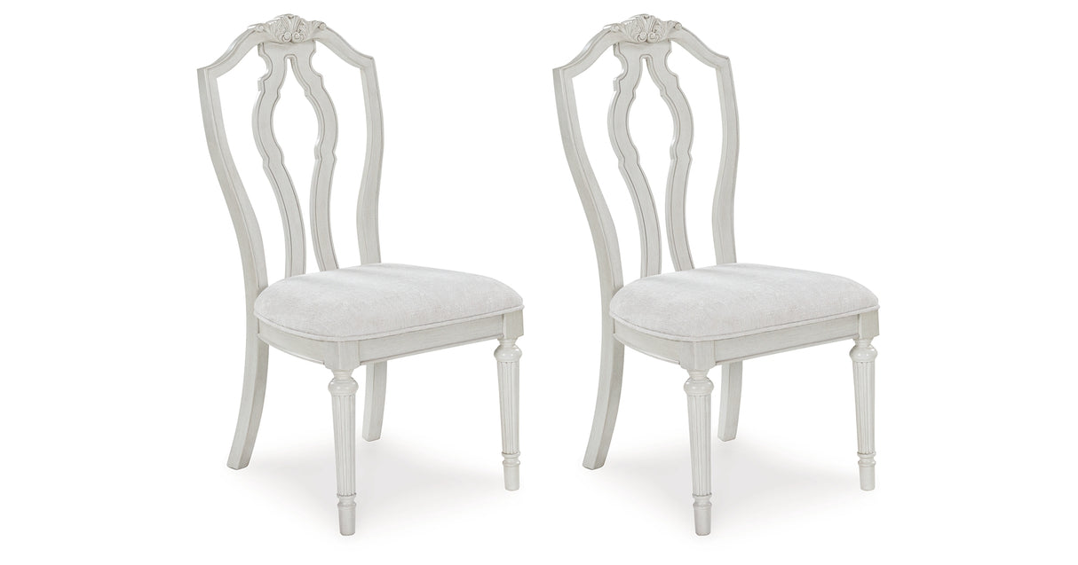 Montelaine Antique White Dining Chair, Set of 2 from Ashley - Luna Furniture