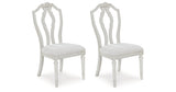 Montelaine Antique White Dining Chair, Set of 2 from Ashley - Luna Furniture
