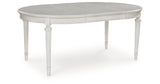 Montelaine Antique White Dining Extension Table from Ashley Furniture - Luna Furniture