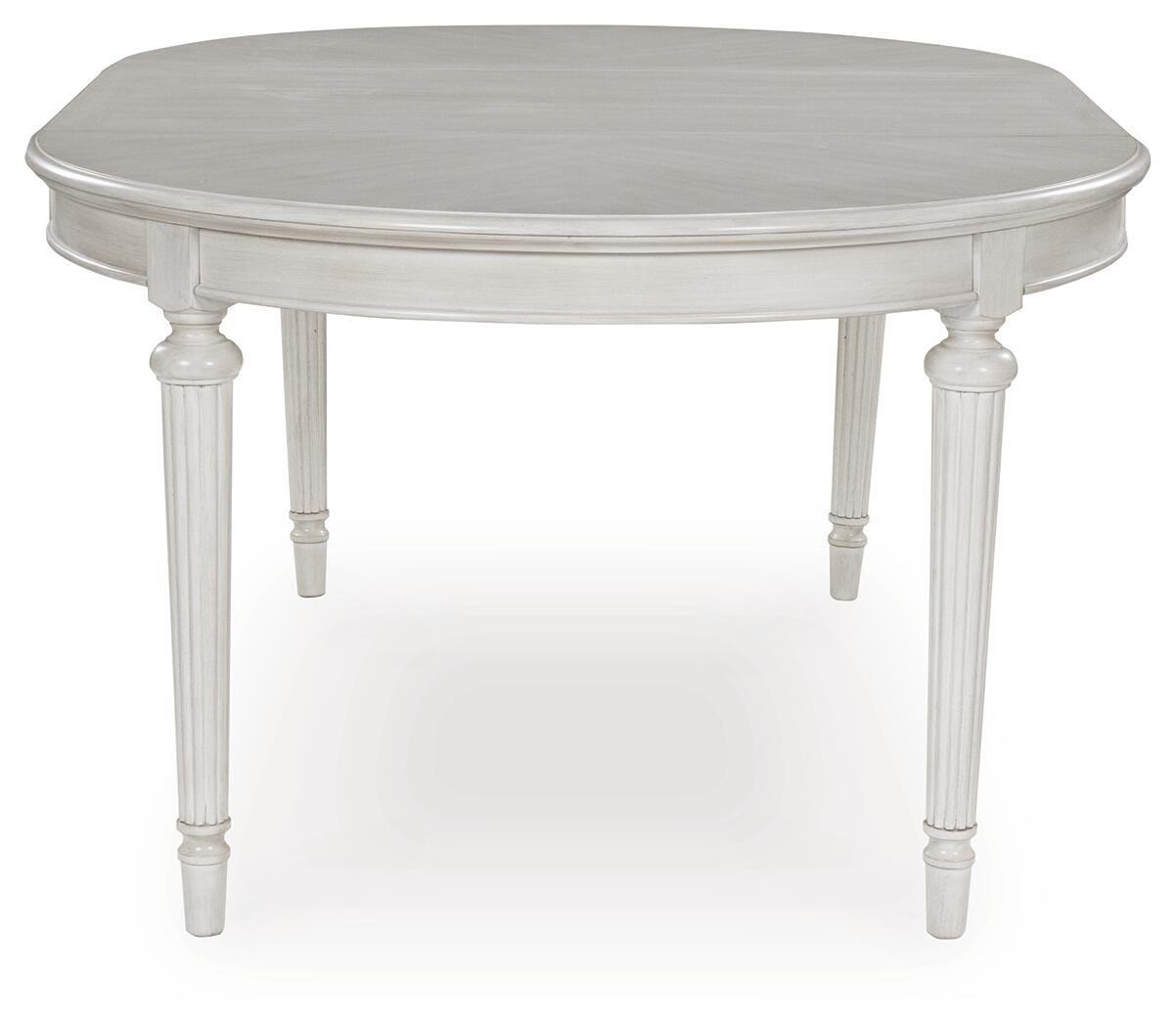 Montelaine Antique White Extension Dining Table and 4 Chairs from Ashley - Luna Furniture