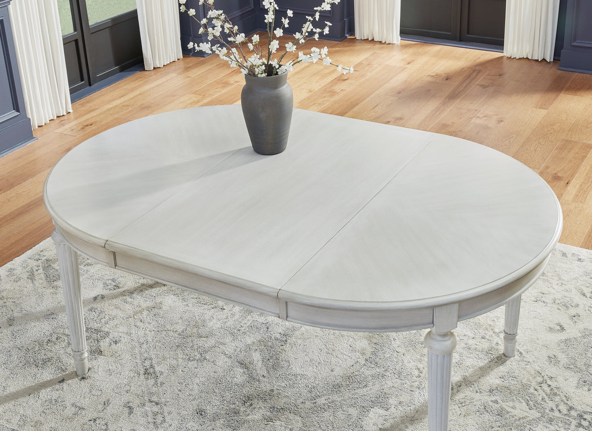 Montelaine Antique White Dining Extension Table from Ashley Furniture - Luna Furniture