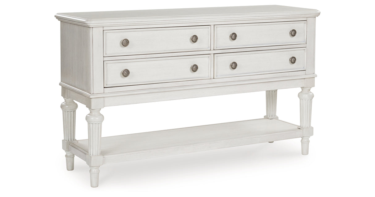 Montelaine Antique White Dining Server from Ashley - Luna Furniture