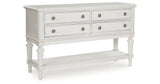 Montelaine Antique White Dining Server from Ashley - Luna Furniture