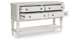 Montelaine Antique White Dining Server from Ashley - Luna Furniture