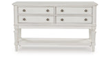Montelaine Antique White Dining Server from Ashley - Luna Furniture