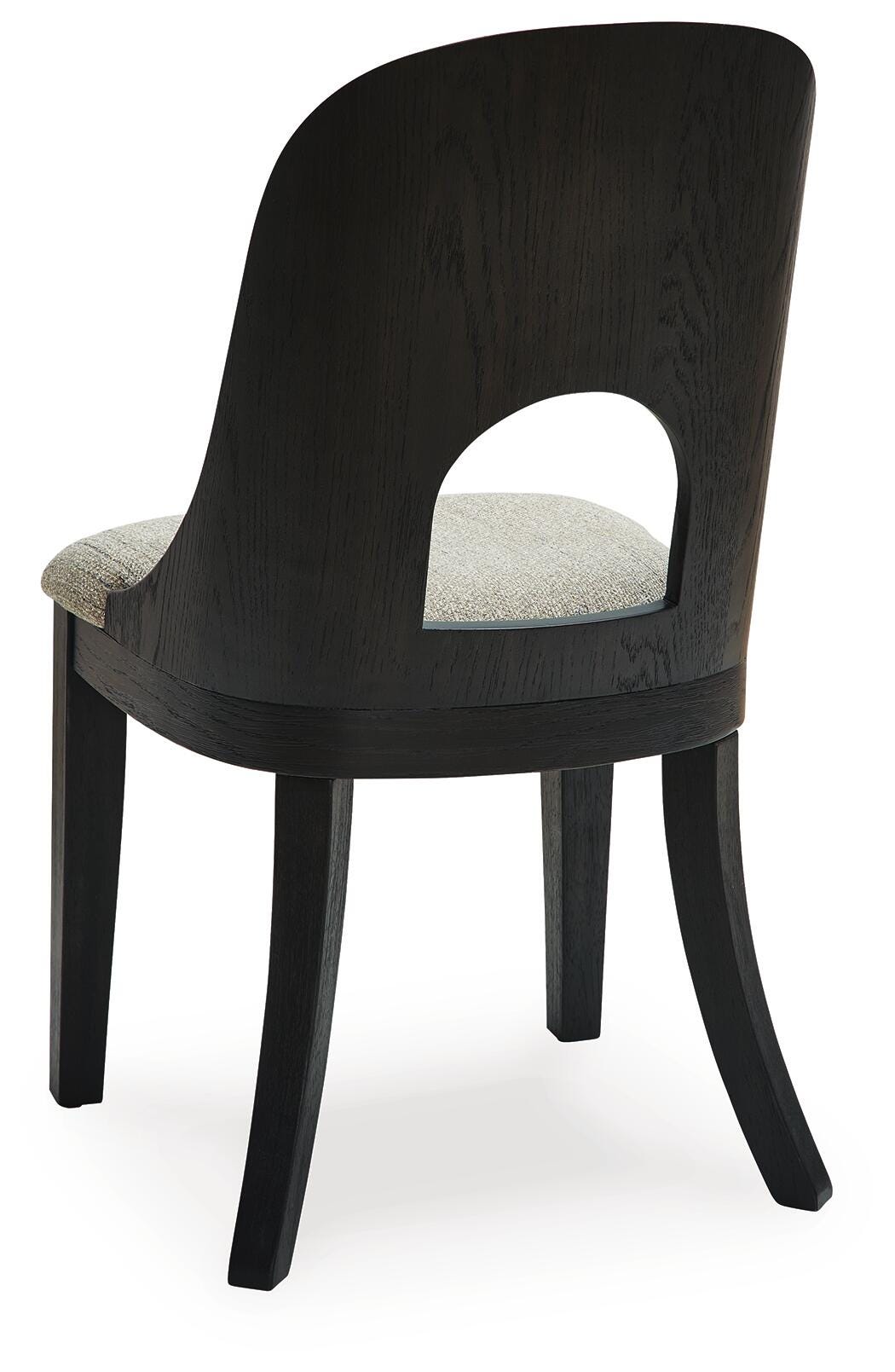Rowanbeck Black Dining Table and 4 Chairs with Storage from Ashley Furniture - Luna Furniture