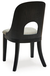 Rowanbeck Black Dining Table and 4 Chairs with Storage from Ashley Furniture - Luna Furniture