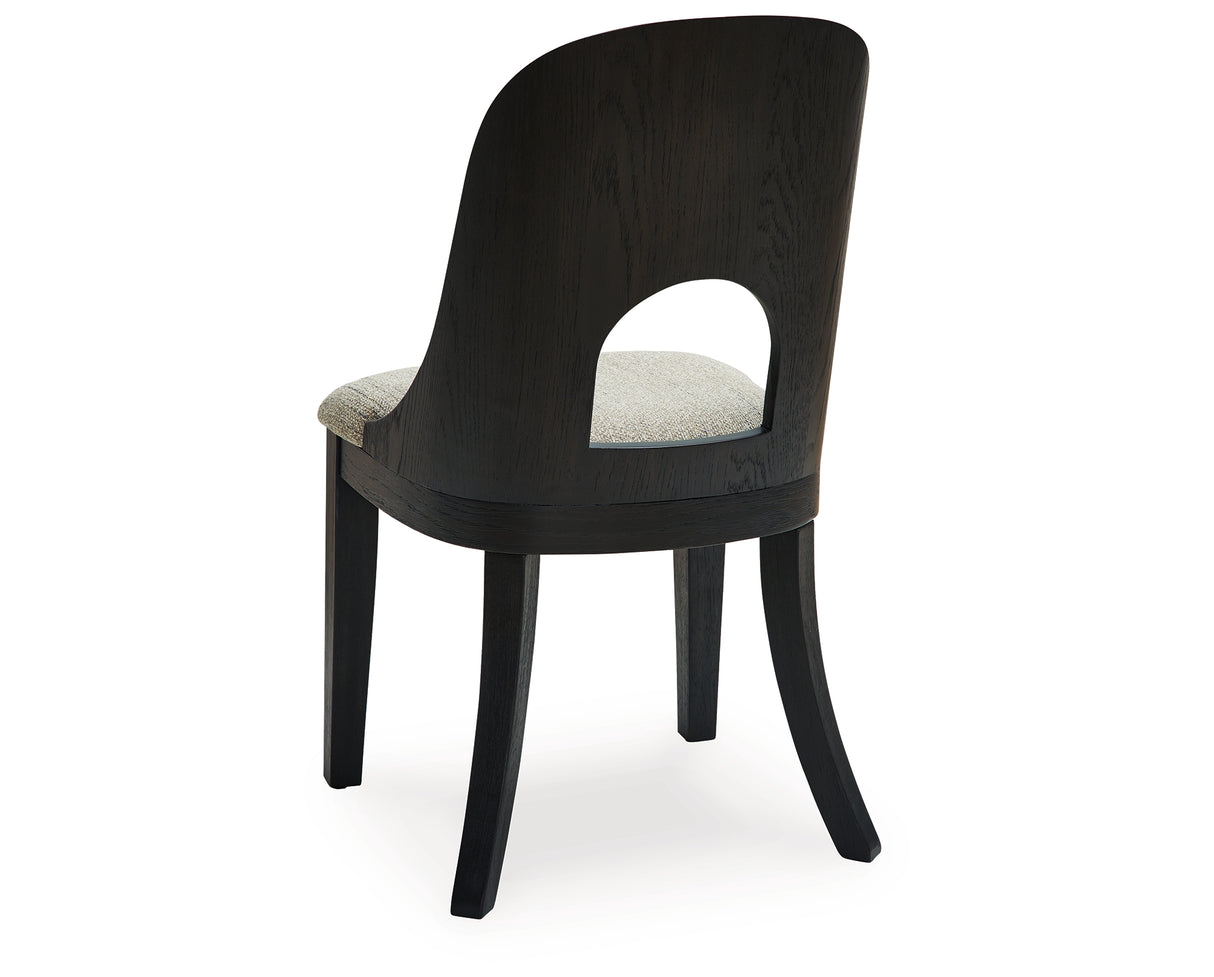 Rowanbeck Black Dining Chair, Set of 2 from Ashley Furniture - Luna Furniture