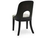 Rowanbeck Black Dining Chair, Set of 2 from Ashley Furniture - Luna Furniture