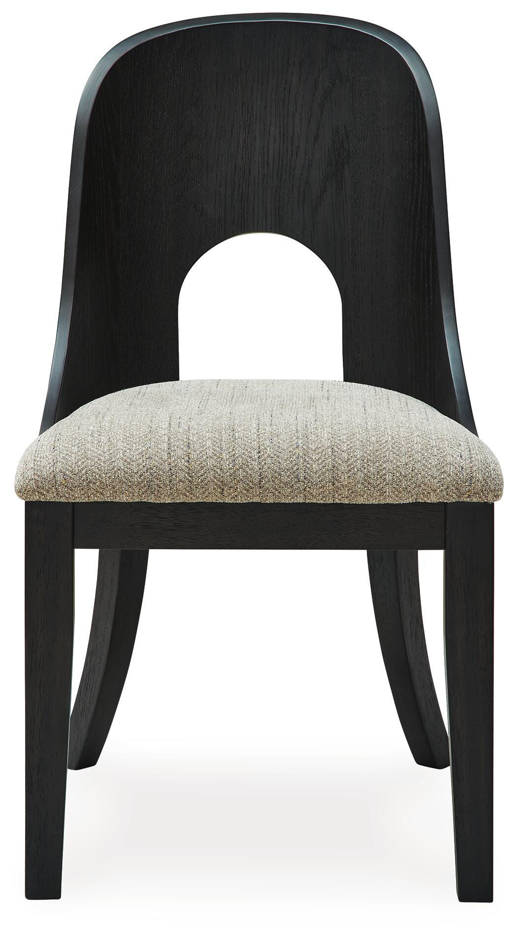Rowanbeck Black Dining Table and 4 Chairs with Storage from Ashley Furniture - Luna Furniture