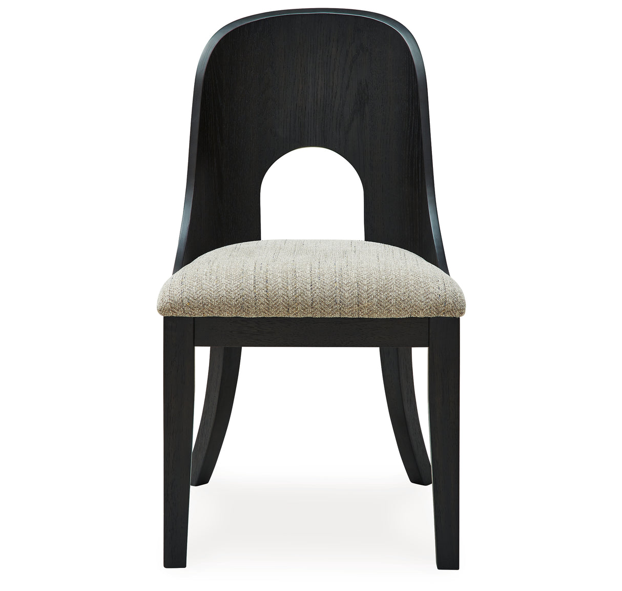 Rowanbeck Dining Table and 6 Chairs with Storage in Black from Ashley Furniture - Luna Furniture