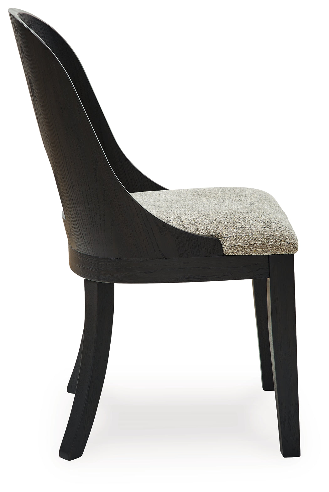 Rowanbeck Black Dining Table and 4 Chairs with Storage from Ashley Furniture - Luna Furniture