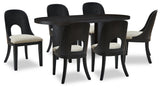 Rowanbeck Black Dining Room Set from Ashley - Luna Furniture