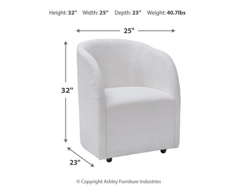 Rowanbeck Black Dining Table, 2 Arm Chairs and 4 Side Chairs from Ashley Furniture - Luna Furniture