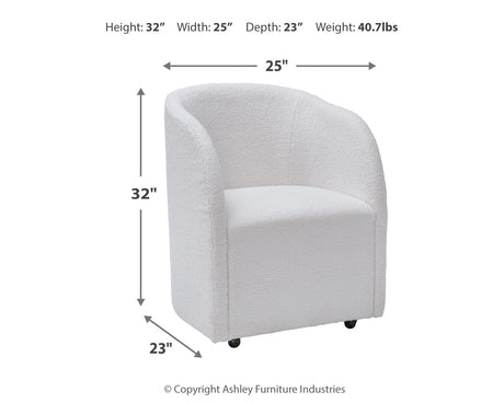 Rowanbeck Black Dining Table and 4 Chairs from Ashley Furniture - Luna Furniture