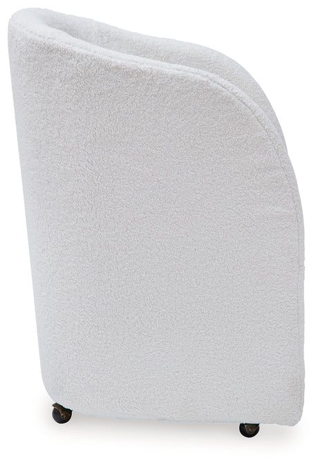 Rowanbeck Dining Table and 4 Chairs with Dining Server in Black from Ashley Furniture - Luna Furniture