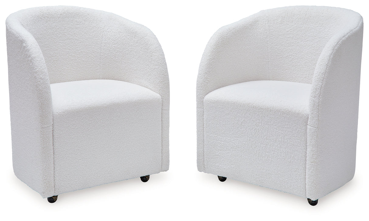 Rowanbeck Black Dining Table, 2 Arm Chairs and 4 Side Chairs from Ashley - Luna Furniture