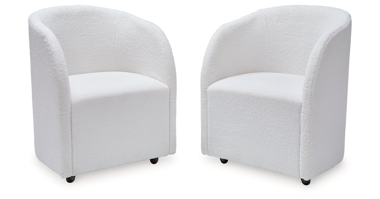 Rowanbeck Ivory Dining Chair, Set of 2 from Ashley Furniture - Luna Furniture