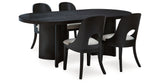 Rowanbeck Black Dining Room Set from Ashley - Luna Furniture