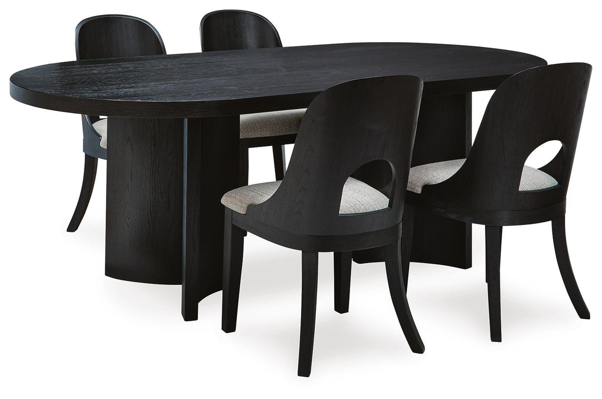 Rowanbeck Black Dining Room Set from Ashley - Luna Furniture