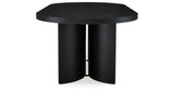 Rowanbeck Dining Table and 6 Chairs with Storage in Black from Ashley Furniture - Luna Furniture