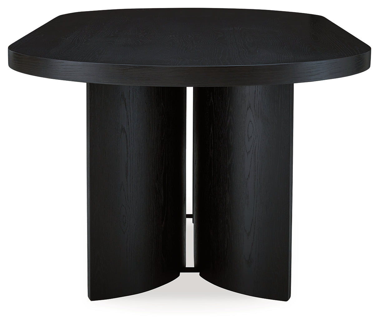 Rowanbeck Black Dining Table and 6 Chairs with Storage from Ashley Furniture - Luna Furniture