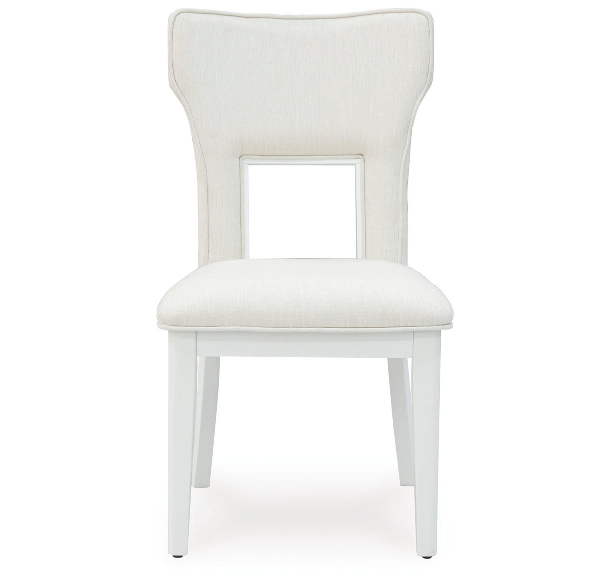Chalanna White Dining Table and 6 Chairs with Server from Ashley Furniture - Luna Furniture