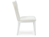 Chalanna White Dining Chair, Set of 2 from Ashley Furniture - Luna Furniture