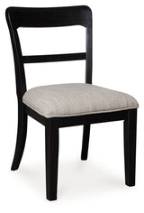 Greddinton Medium Brown Dining Table and 6 Black Chairs from Ashley - Luna Furniture