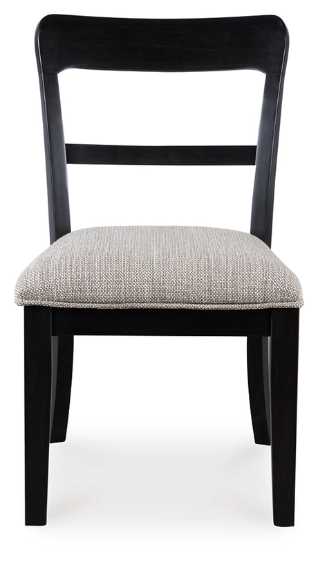 Greddinton Black Dining Chair, Set of 2 from Ashley Furniture - Luna Furniture
