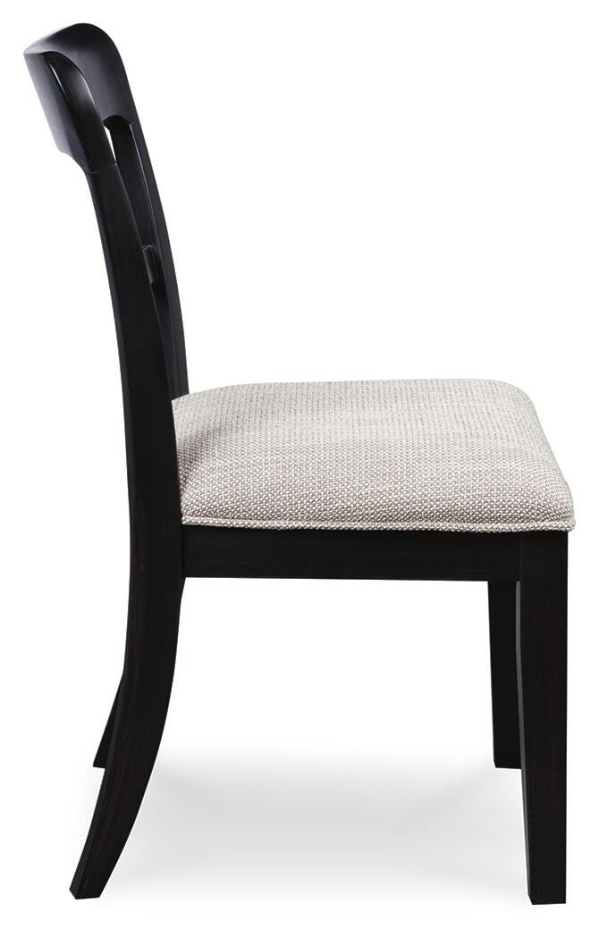 Greddinton Black Dining Chair, Set of 2 from Ashley Furniture - Luna Furniture