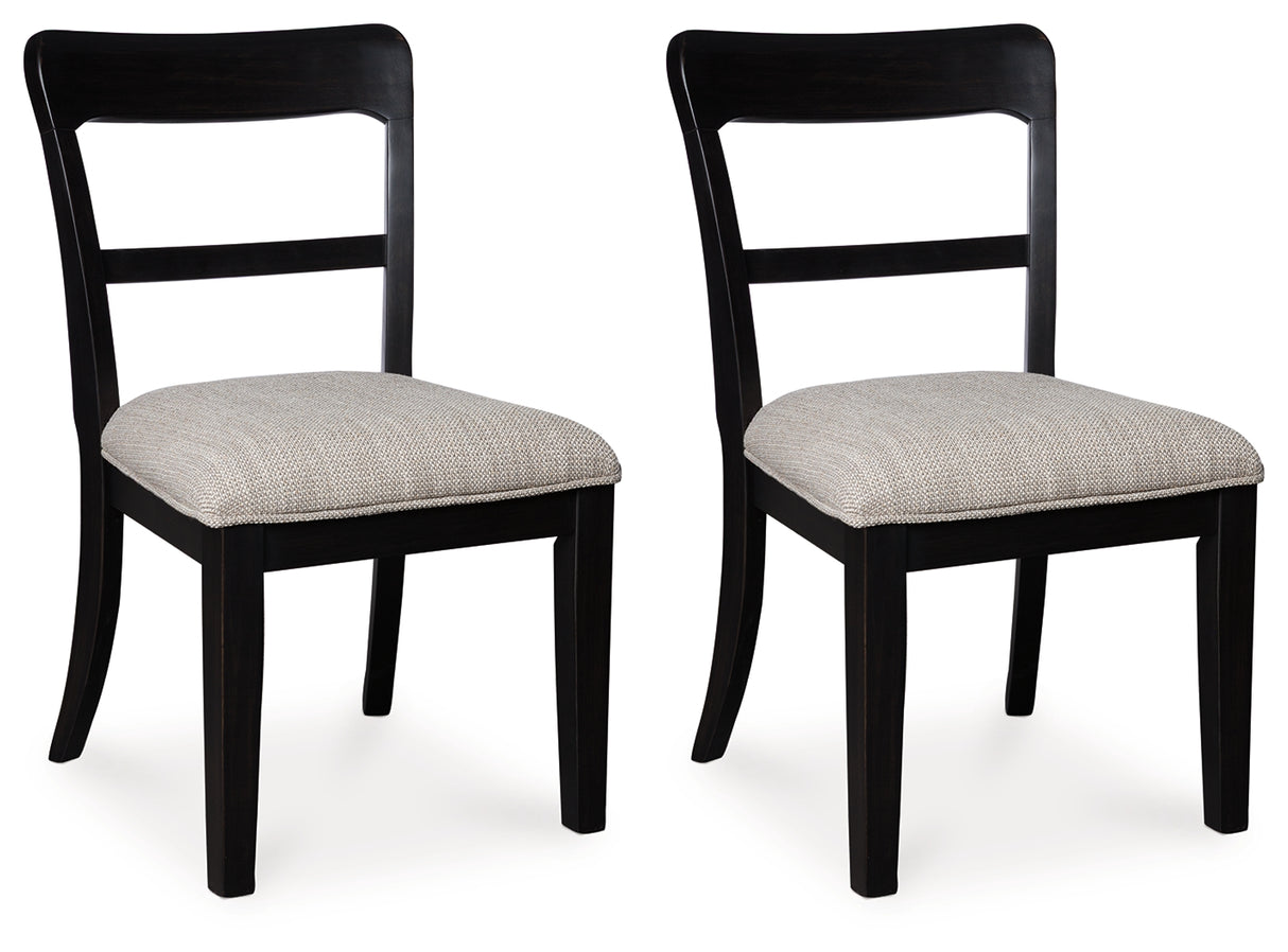 Greddinton Black Dining Chair, Set of 2 from Ashley Furniture - Luna Furniture