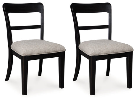 Greddinton Black Dining Chair, Set of 2 from Ashley Furniture - Luna Furniture