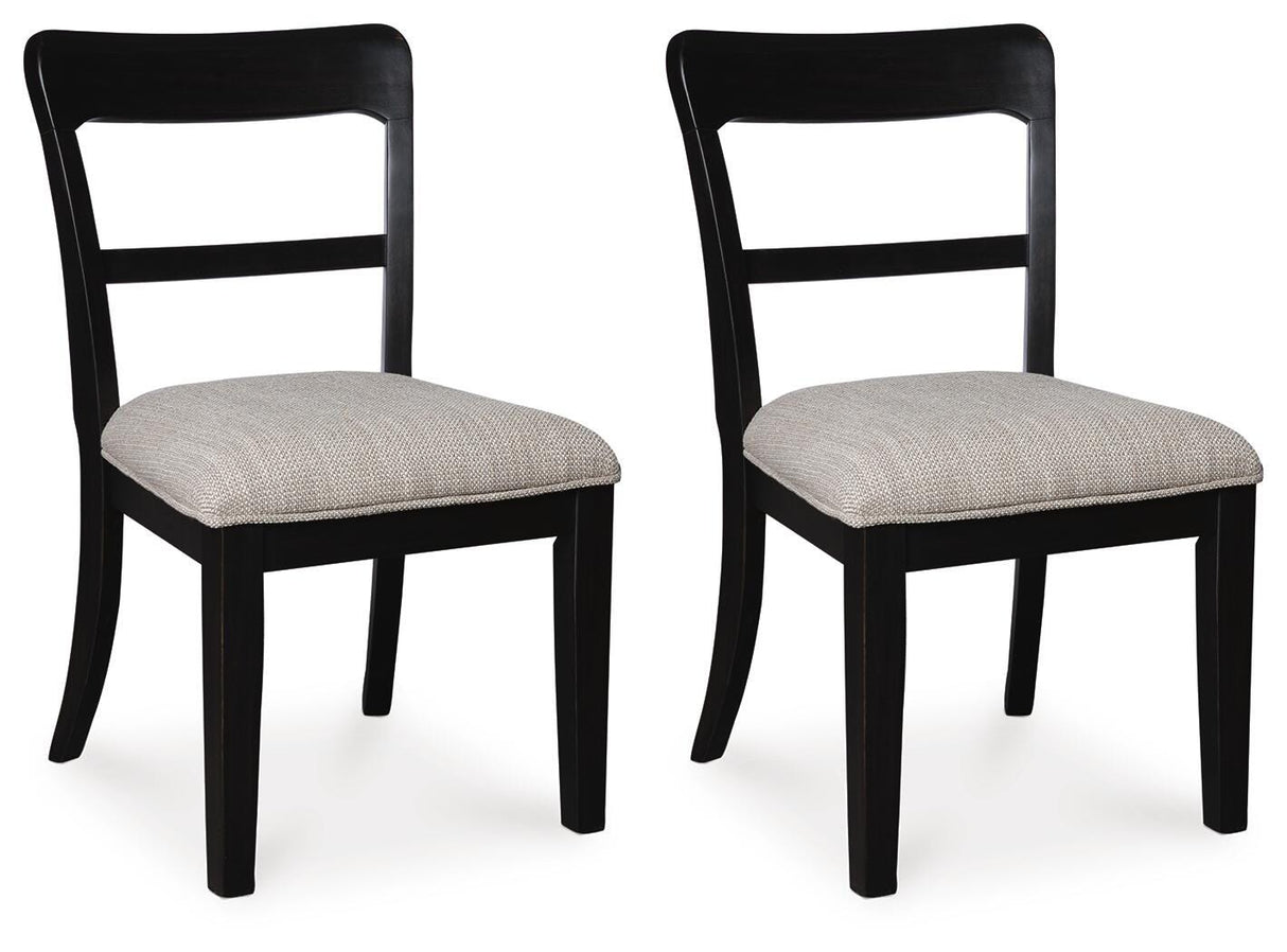 Greddinton Black Dining Chair, Set of 2 from Ashley Furniture - Luna Furniture