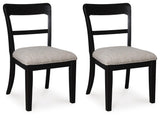 Greddinton Black Dining Chair, Set of 2 from Ashley Furniture - Luna Furniture