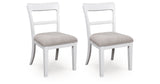 Greddinton White Dining Chair, Set of 2 from Ashley Furniture - Luna Furniture