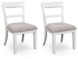 Greddinton White Dining Chair, Set of 2 from Ashley Furniture - Luna Furniture