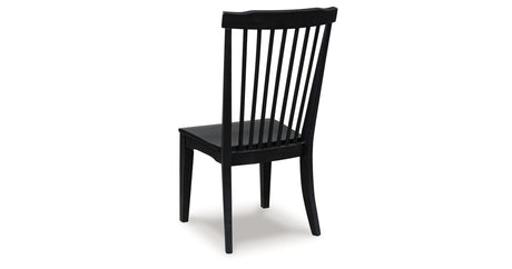 Greddinton Black Dining Chair, Set of 2 from Ashley Furniture - Luna Furniture