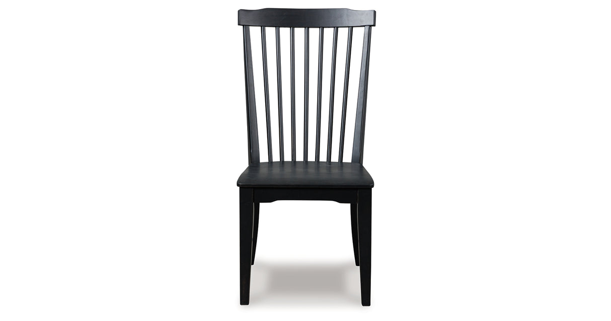 Greddinton Black Dining Chair, Set of 2 from Ashley Furniture - Luna Furniture