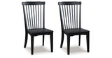 Greddinton Black Dining Chair, Set of 2 from Ashley Furniture - Luna Furniture